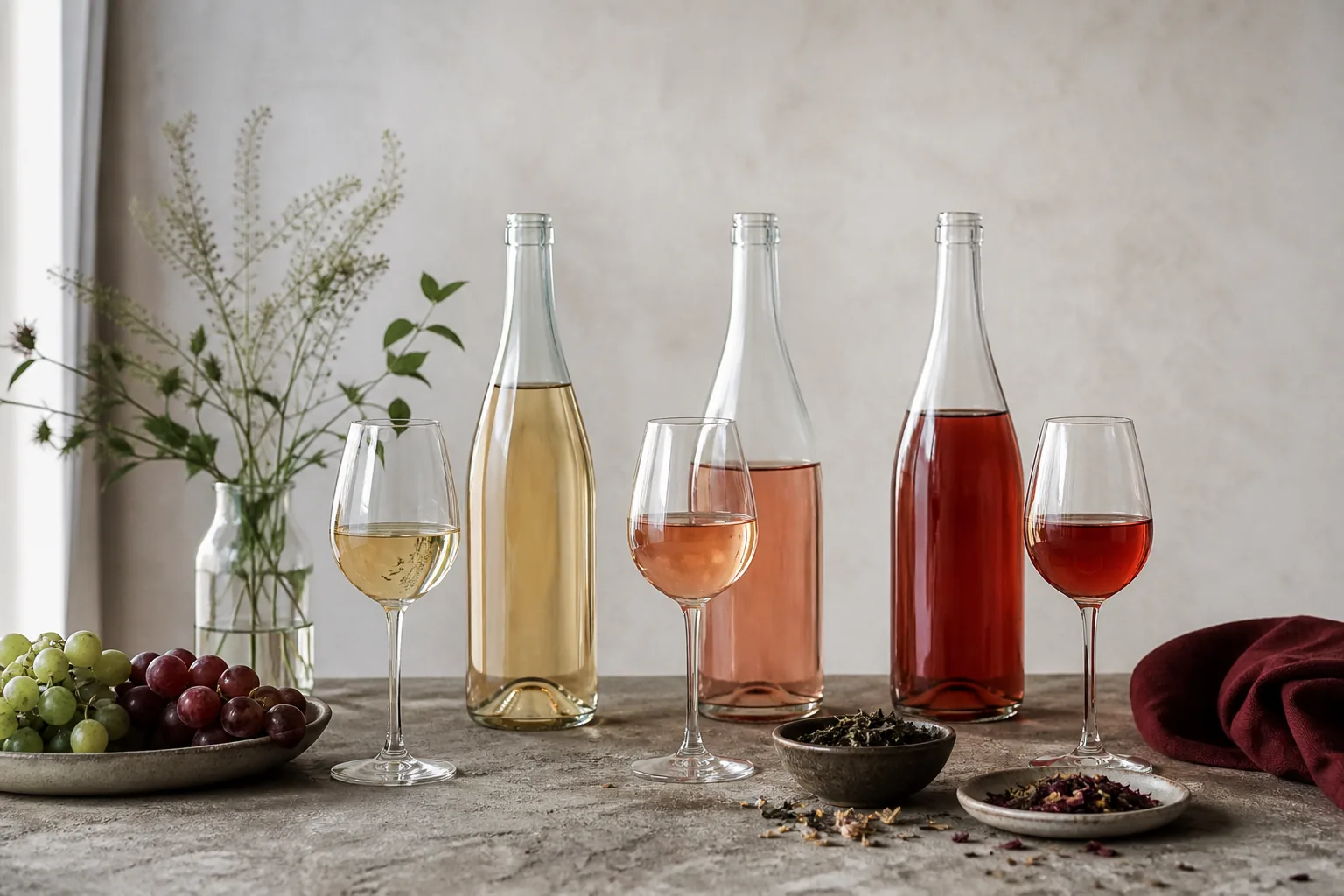 Alkoholfri vin: druer og landskab fra vinens oprindelse