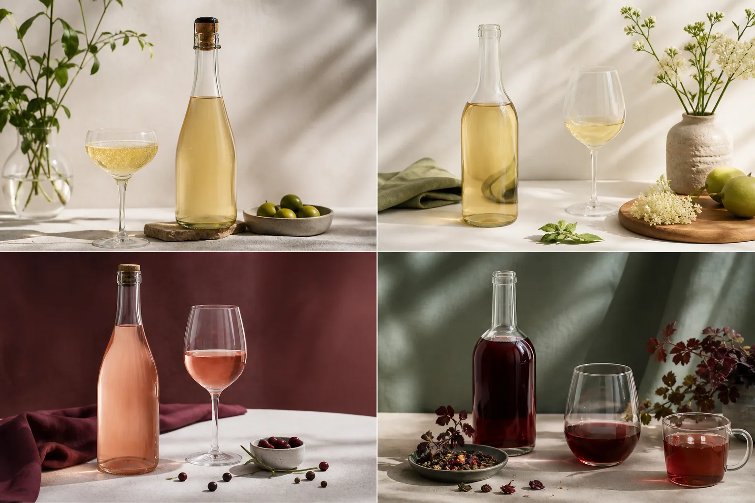Alkoholfri vin: to beslægtede vinstile sammenlignet