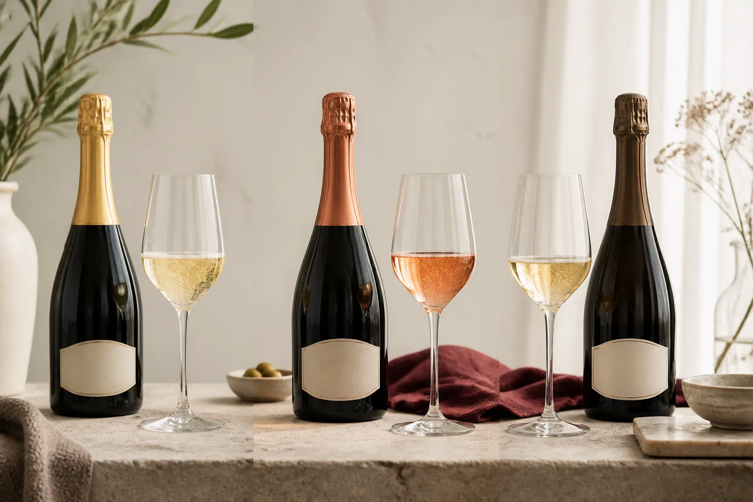 Champagne på tilbud: forskellige vinstile som løser samme opgave