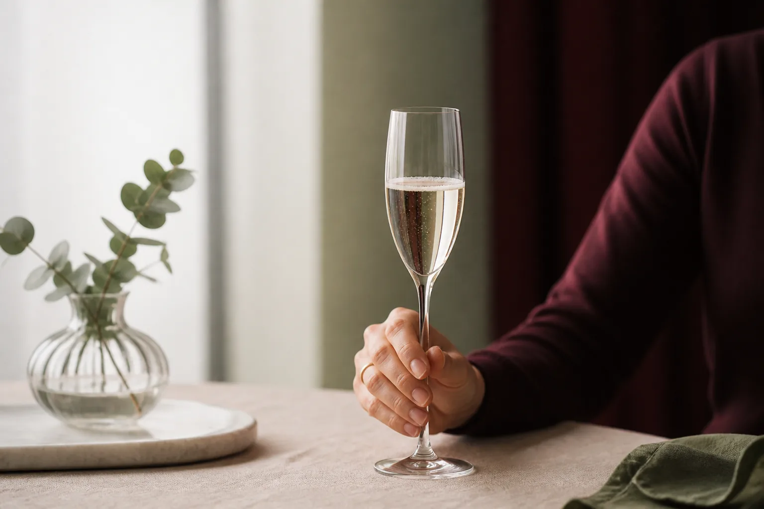 Champagneglas: to relevante løsninger sammenlignet side om side