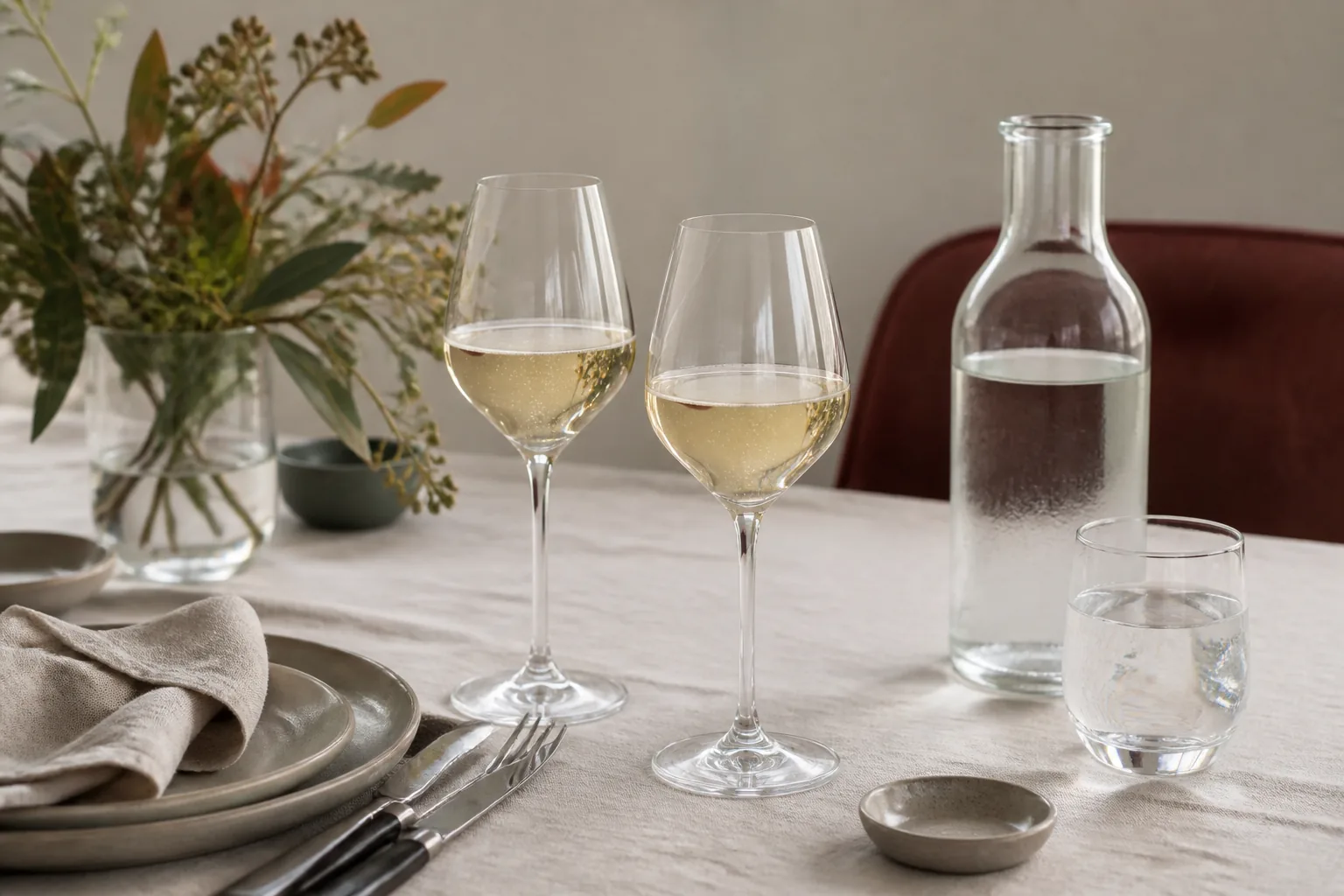 Champagneglas: detaljer ved opbevaring og vedligeholdelse