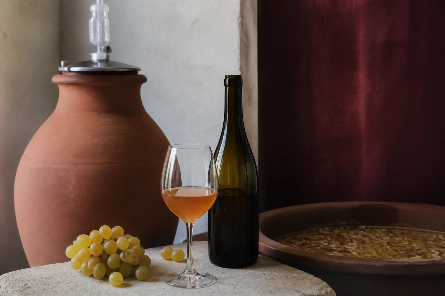 Orangevin: centrale trin i vinens fremstilling