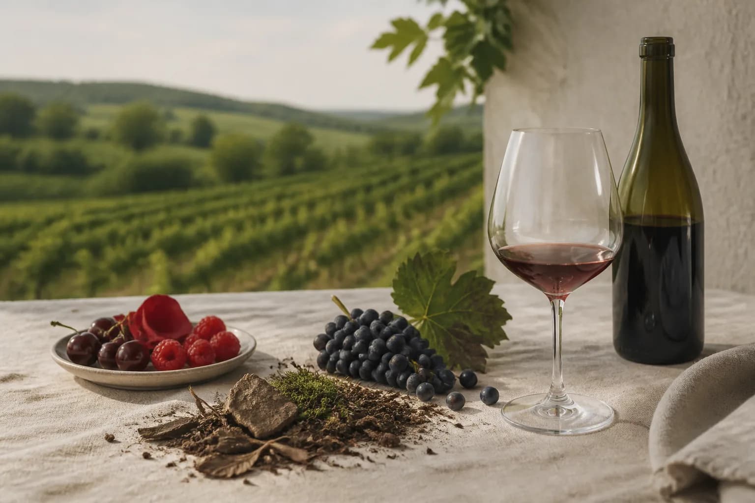 Pinot noir: aromaer der ofte forbindes med druesorten