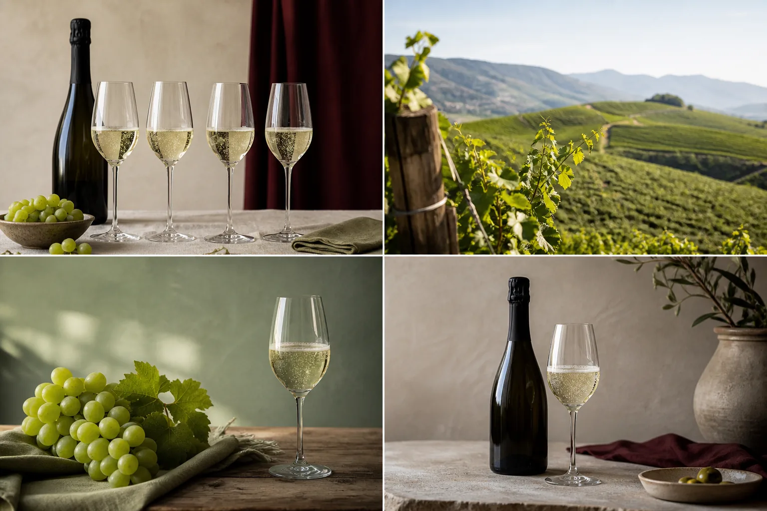 Prosecco: to beslægtede vinstile sammenlignet