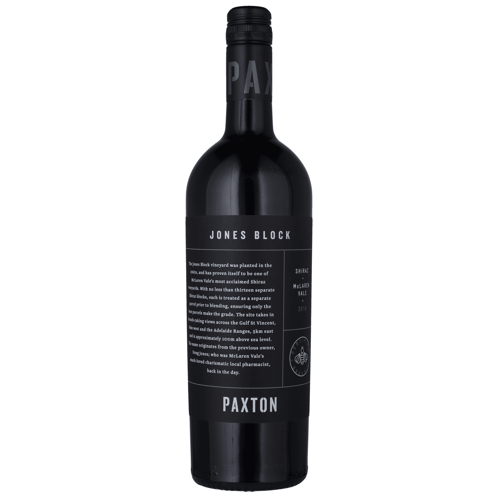 PAXTON JONES BLOCK SHIRAZ 2018