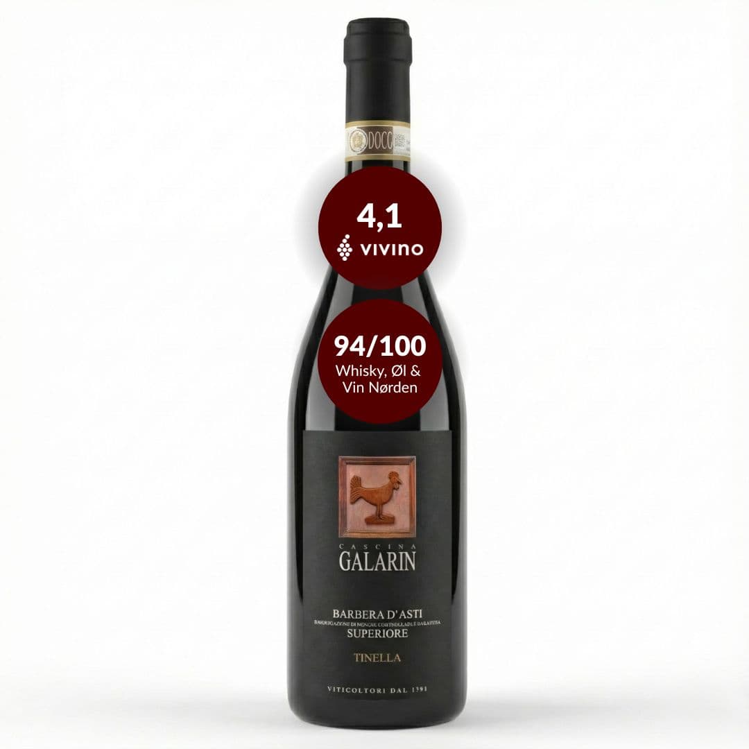 Galarin Barbera d'Asti Superiore DOCG "Tinella" 2022 Økologisk rødvin, Piemonte