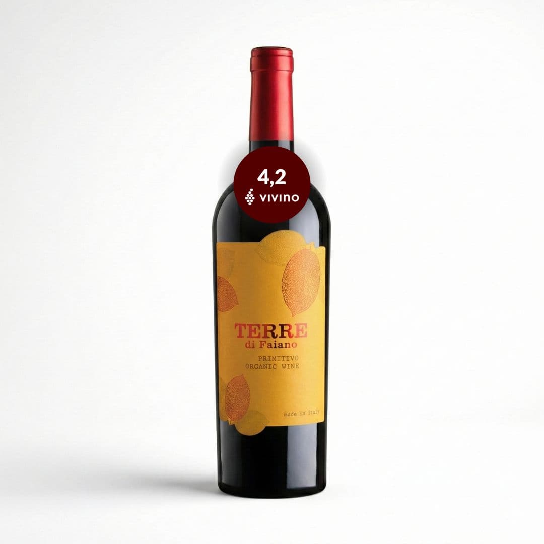 Terre Di Faiano Primitivo Salento Økologisk rødvin 2025, Puglia Italien