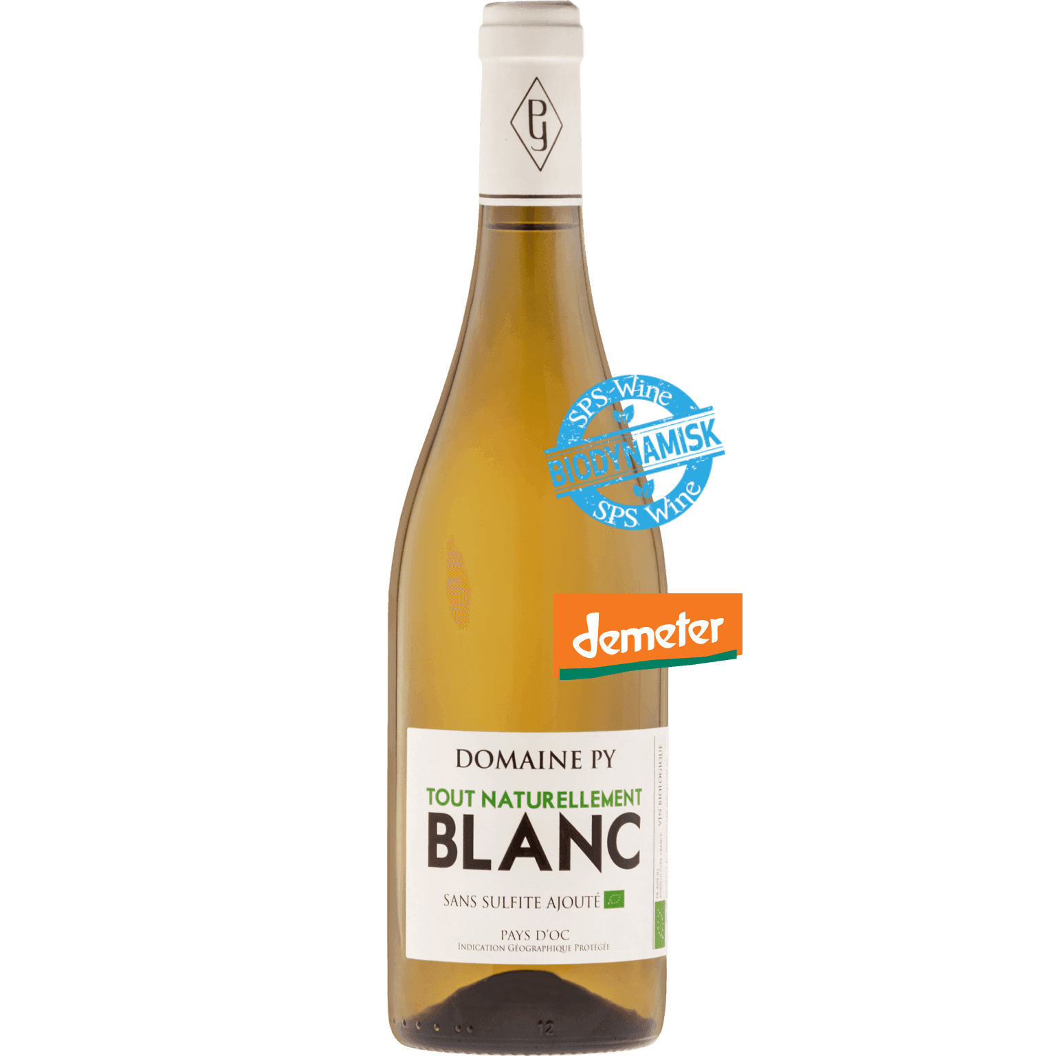 Domaine Py Tout Naturellement Blanc 2025, Languedoc Roussillon Frankrig, Hvidvin Økologisk Naturvin