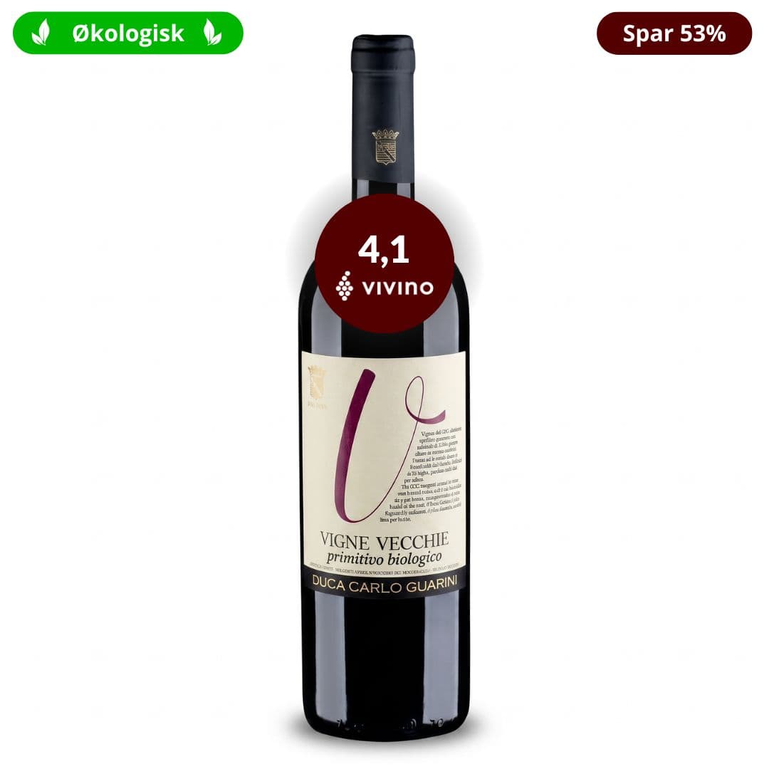 Vigne Vecchie 2024, Duca Carlo Guarini - Økologisk Primitivo, Salento, Puglia