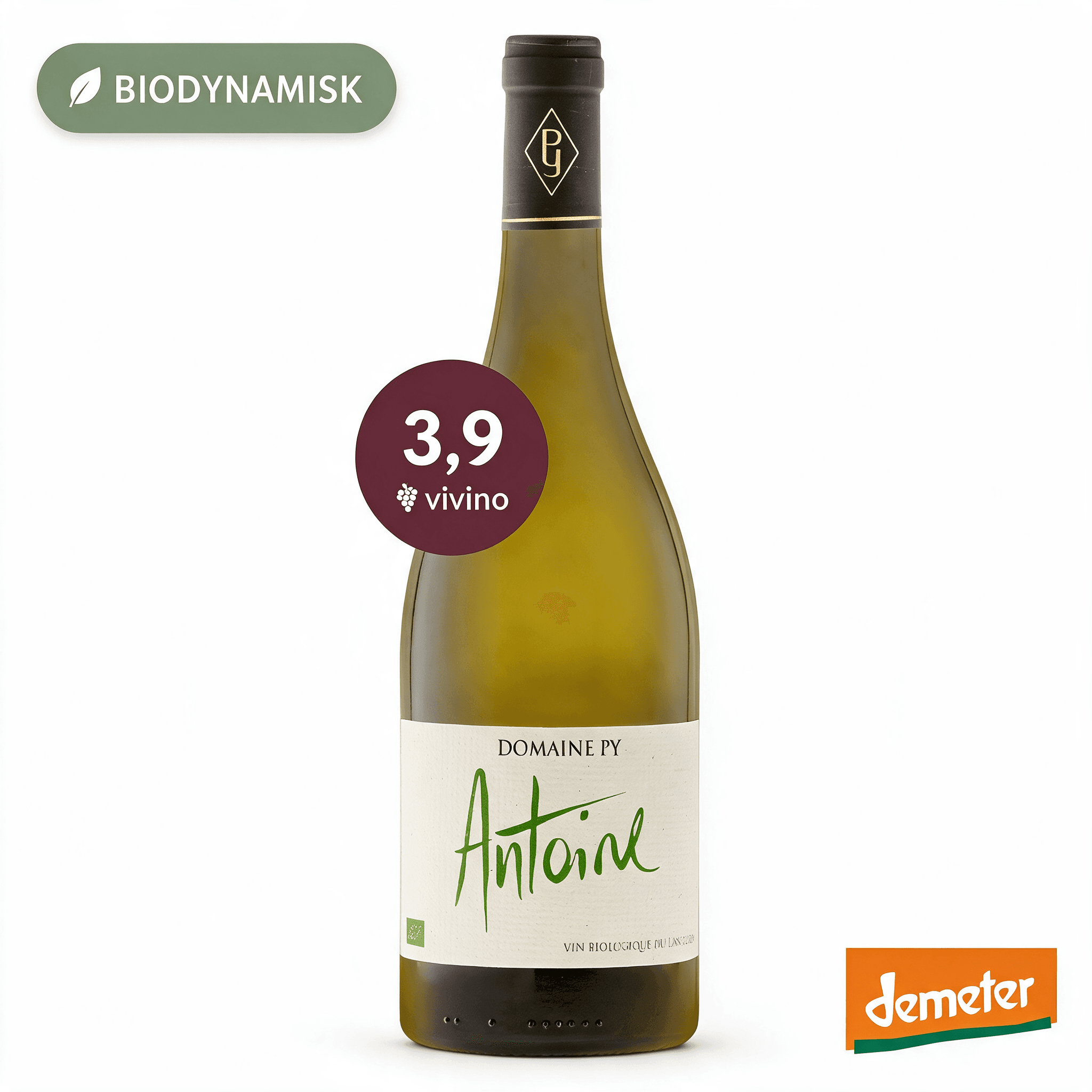 Domaine Antoine blanc, økologisk hvidvin 2025, Languedoc Frankrig